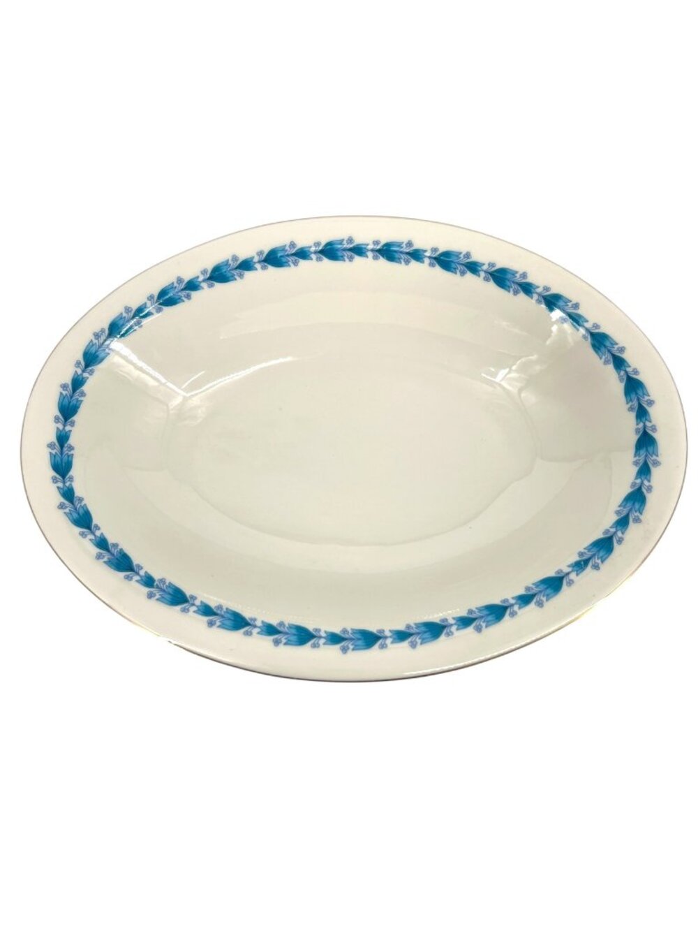 Castleton Classic Bluebell Oval Vegetable Serving Bowl 11 1/4" X 8 1/4" USA Made